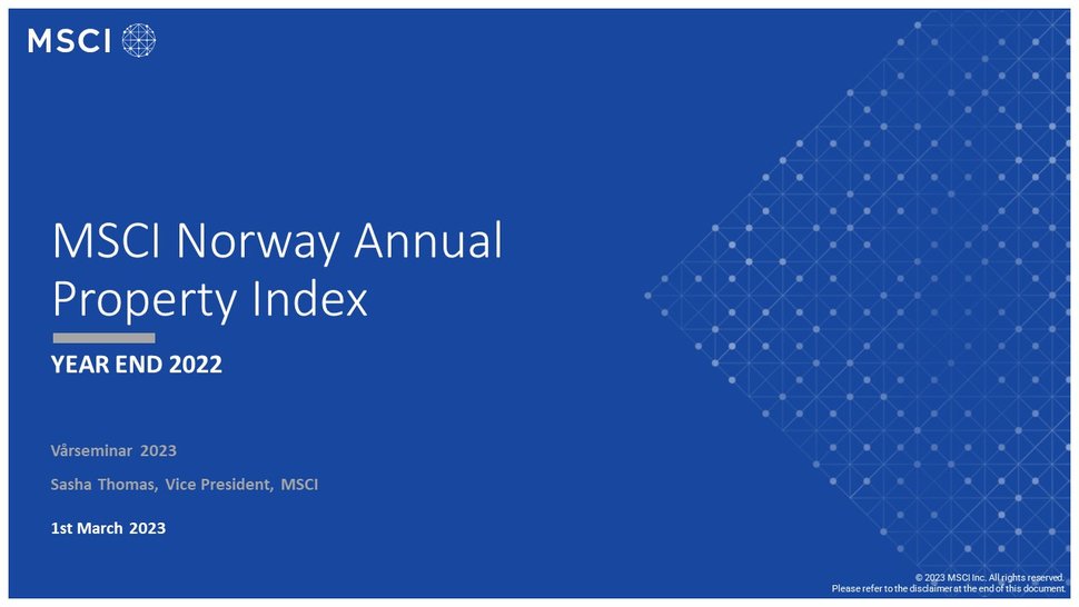 MSCI Norway Annual Property index forside bilde avkastningssak.jpg
